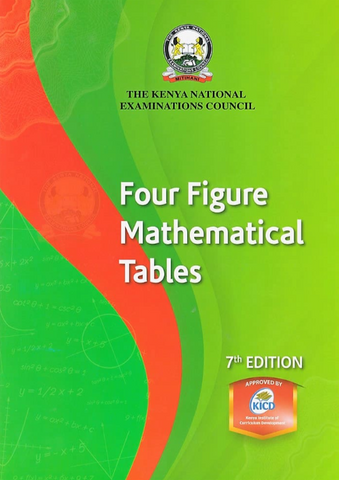 Four Figure Mathematical Table 7th Edition