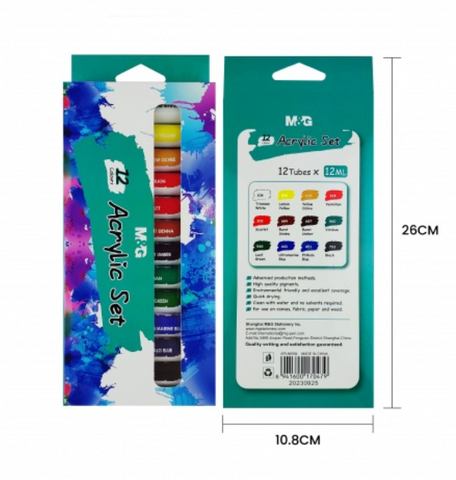 M&G Acrylic 12 Colours