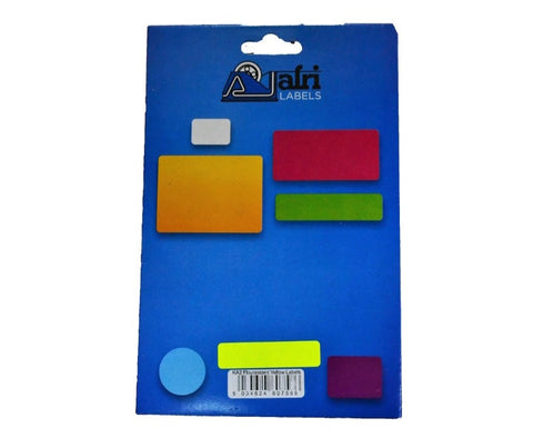 Afri Label Coloured Flourescent KA2 Yellow