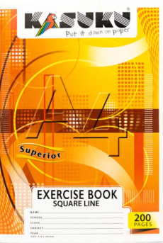 A4 Exercise Book 200PGS