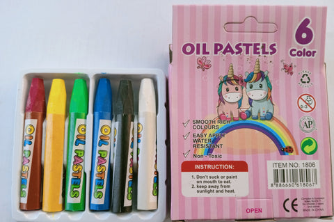Crayons Oil Based 6pcs