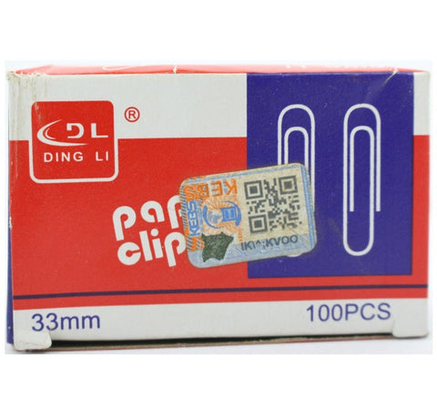 Dingli Colour Paper Clip 33mm DL733