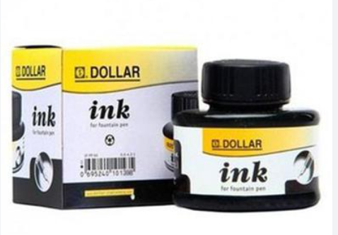 DOLLAR FOUNTAIN PEN INK 60ML BLACK