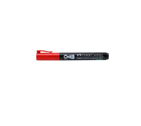 Faber Castell Marker Permanent red Round Refillable