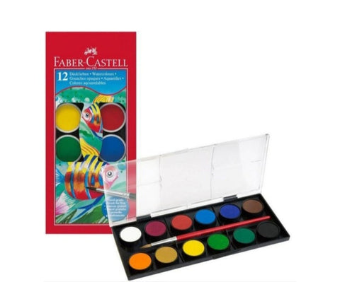 Faber Castell Water color Cakes 12 pieces