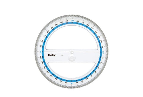 Helix 15cm 360 Degrees Protractor L09010