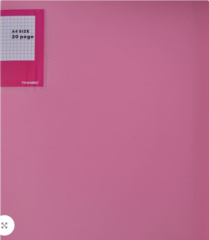 Display Book Portfolio 20 Pockets