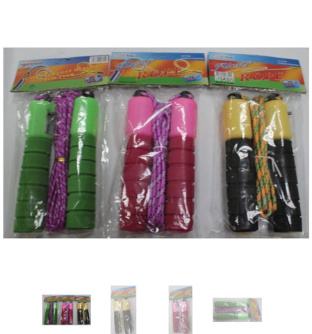 Skipping Rope with timer rubber grip handle