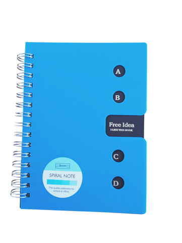 A6 Spiral Note Book (Hard Plastic Cover)