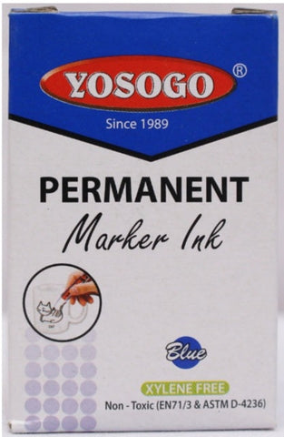 Yosogo Marking Ink Blue Permanent