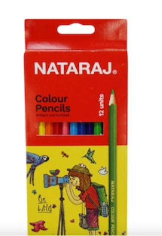 NATARAJ PENCIL  SIZE 12 COLOUR