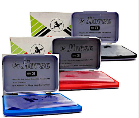 Stamp Pads ( Blue , Black , Red)